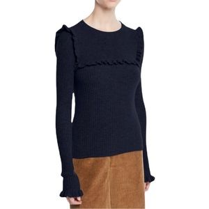See by Chloe Women’s Ruffle Pullover Sweater Size Small